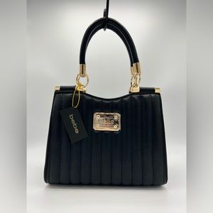 BEBE Black & Gold Satchel